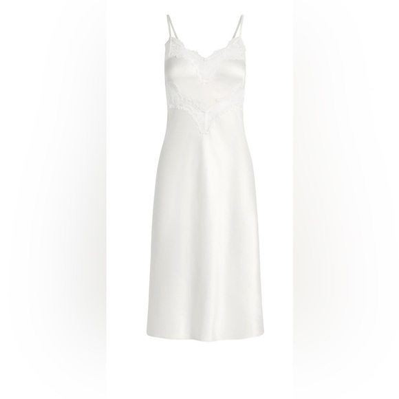 Skims Woven Shine lace Midi Slip Dress - Picture 5 of 10